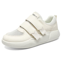 Men’s Casual Hook-and-Loop Sneakers – Lightweight Breathable Mesh Walking Shoes with Cushioned Sole