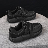 Men’s Casual Hook-and-Loop Sneakers – Lightweight Breathable Mesh Walking Shoes with Cushioned Sole