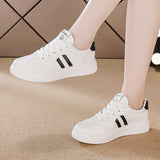 Women’s White Platform Sneakers – Everyday Casual Comfort Shoes