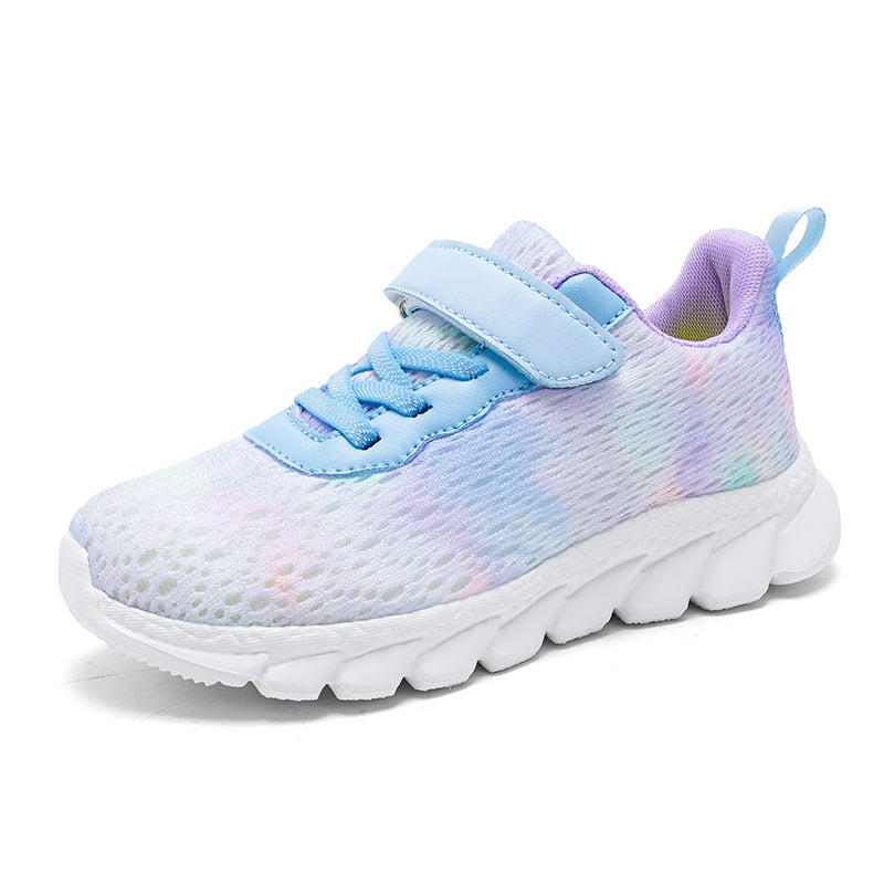 Kids Lightweight Breathable Running Shoes – Comfortable Hook & Loop Sneakers for Boys & Girls