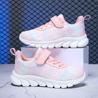 Kids Lightweight Breathable Running Shoes – Comfortable Hook & Loop Sneakers for Boys & Girls