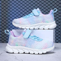 Kids Lightweight Breathable Running Shoes – Comfortable Hook & Loop Sneakers for Boys & Girls