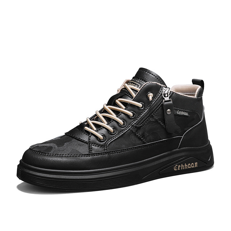 Men’s & Women’s Casual Platform Sneakers – Premium Leather, Cushioned Sole, Everyday Comfort