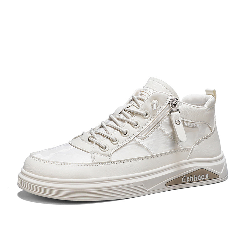 Men’s & Women’s Casual Platform Sneakers – Premium Leather, Cushioned Sole, Everyday Comfort