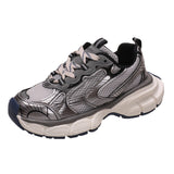 Youth Chunky Sneakers with Breathable Mesh – Trendy Cushioned Casual Shoes for Daily Wear