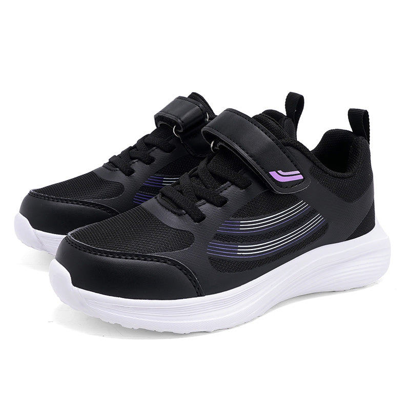Kids Lightweight Running Shoes with Velcro Strap – Breathable Mesh Sneakers for Boys & Girls, Comfortable Everyday Sports Shoes