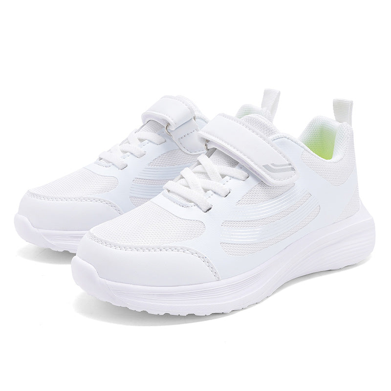 Kids Lightweight Running Shoes with Velcro Strap – Breathable Mesh Sneakers for Boys & Girls, Comfortable Everyday Sports Shoes
