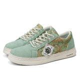 Men’s Casual Canvas Sneakers – Lightweight Breathable Lace-Up Shoes for Daily Wear