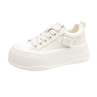 Women’s Sweet Platform Sneakers – Cute Thick Sole Casual Shoes Soft colors. Lovely details.    Made for everyday sweetness.
