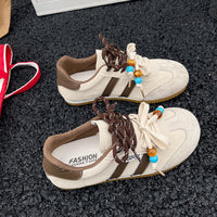 Retro Low-Top Casual Sneakers for Adults – Lightweight Suede & Canvas Everyday Shoes