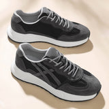 Men’s Lightweight Casual Sneakers – Breathable Mesh & Suede Walking Shoes for Everyday Comfort