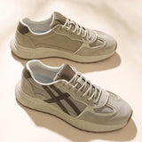 Men’s Lightweight Casual Sneakers – Breathable Mesh & Suede Walking Shoes for Everyday Comfort