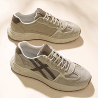 Men’s Lightweight Casual Sneakers – Breathable Mesh & Suede Walking Shoes for Everyday Comfort