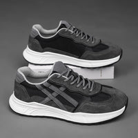 Men’s Lightweight Casual Sneakers – Breathable Mesh & Suede Walking Shoes for Everyday Comfort