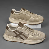 Men’s Lightweight Casual Sneakers – Breathable Mesh & Suede Walking Shoes for Everyday Comfort