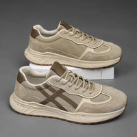 Men’s Lightweight Casual Sneakers – Breathable Mesh & Suede Walking Shoes for Everyday Comfort