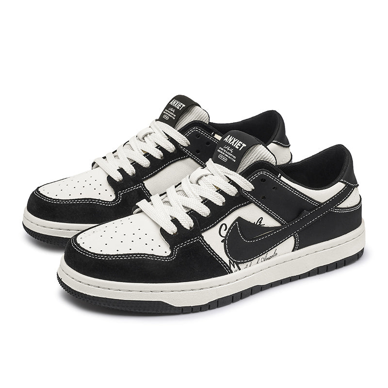 Men’s & Women’s Retro Low-Top Sneakers – Casual Skate Style Lace-Up Shoes for Daily Wear