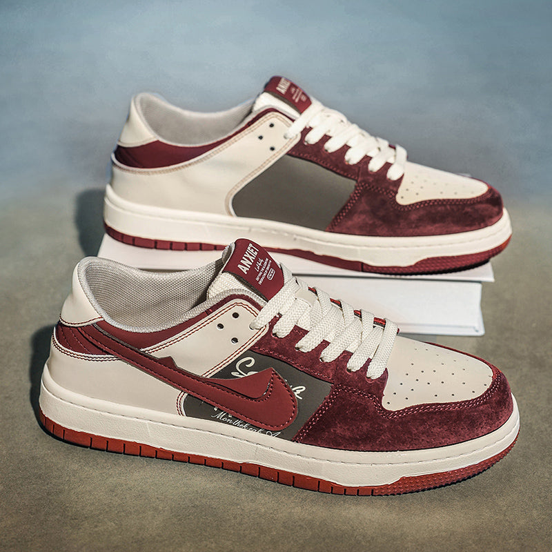 Men’s & Women’s Retro Low-Top Sneakers – Casual Skate Style Lace-Up Shoes for Daily Wear