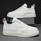 Men’s & Women’s Classic All-White Platform Sneakers – Lightweight Casual Shoes for Daily Wear