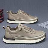 Men’s Casual Platform Sneakers – Comfortable Leather Walking Shoes for Daily Use Designed for everyday comfort with a modern urban silhouette.