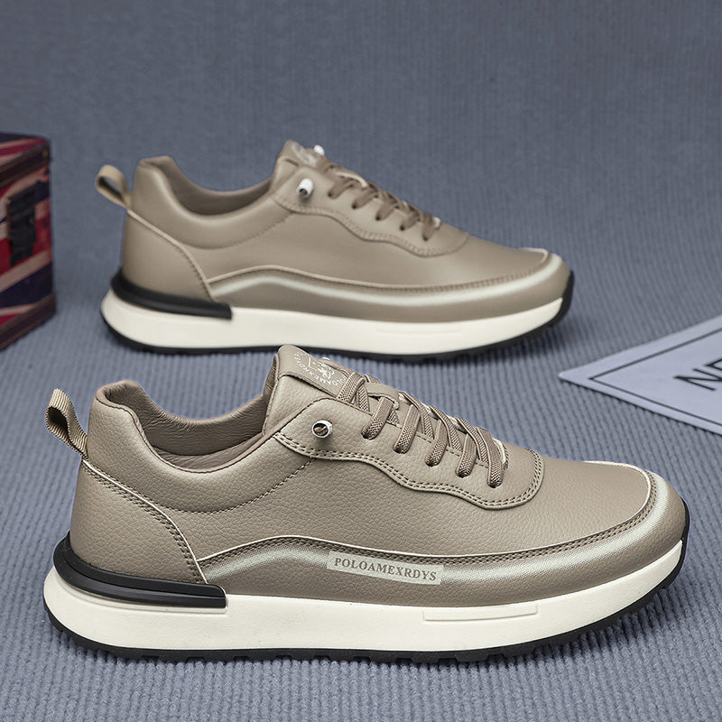 Men’s Casual Platform Sneakers – Comfortable Leather Walking Shoes for Daily Use Designed for everyday comfort with a modern urban silhouette.