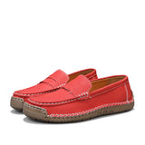 Adult Casual Leather Loafers – Soft Comfortable Slip-On Shoes for Everyday Wear