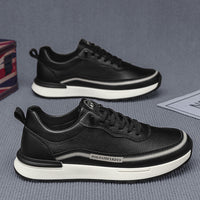 Men’s Casual Platform Sneakers – Comfortable Leather Walking Shoes for Daily Use Designed for everyday comfort with a modern urban silhouette.
