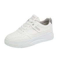 Minimalist White Platform Sneakers for Women & Men – Lightweight Cushioned Everyday Shoes