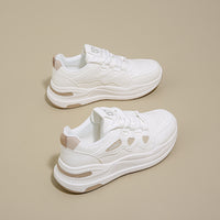 Women’s Platform Casual Sneakers – Lightweight Comfort Shoes with Heart Detail for Everyday Wear