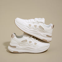 Women’s Platform Casual Sneakers – Lightweight Comfort Shoes with Heart Detail for Everyday Wear
