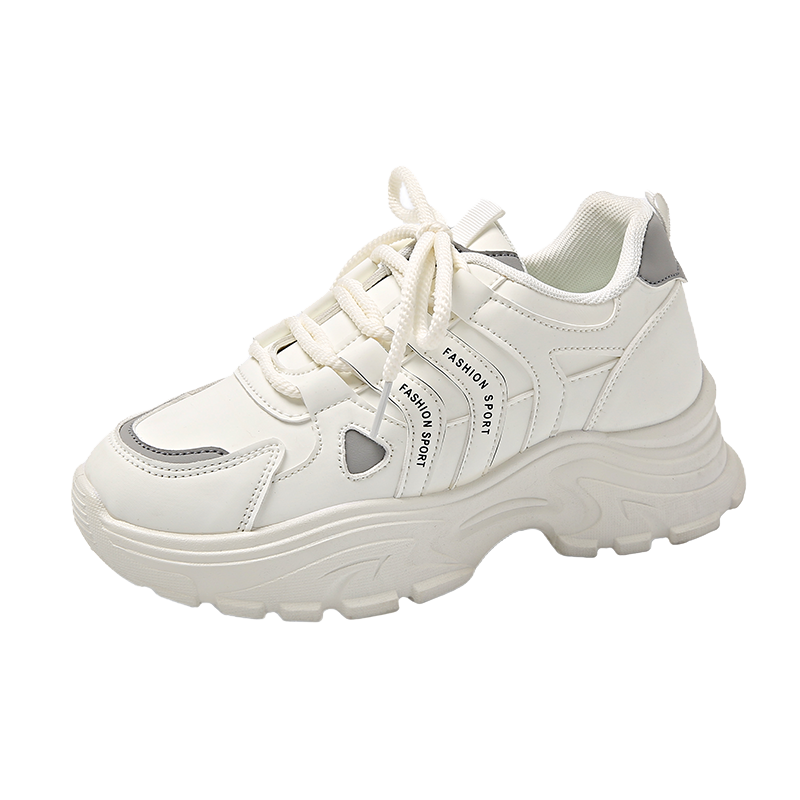 Women’s Chunky Platform Sneakers – Cushioned Thick Sole Casual Walking Shoes