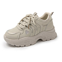Women’s Chunky Platform Sneakers – Cushioned Thick Sole Casual Walking Shoes