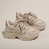 Women’s Chunky Platform Sneakers – Cushioned Thick Sole Casual Walking Shoes
