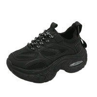 Chunky Air Cushion Sneakers – Breathable Mesh Platform Shoes for Everyday Wear