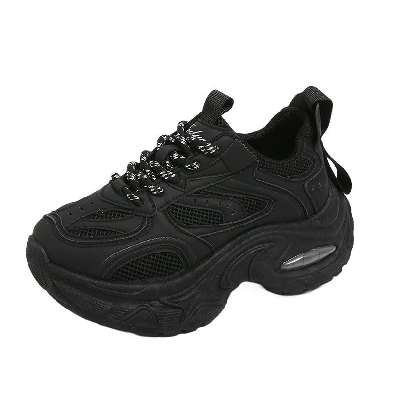 Chunky Air Cushion Sneakers – Breathable Mesh Platform Shoes for Everyday Wear