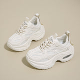 Chunky Air Cushion Sneakers – Breathable Mesh Platform Shoes for Everyday Wear