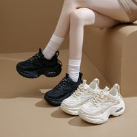 Chunky Air Cushion Sneakers – Breathable Mesh Platform Shoes for Everyday Wear