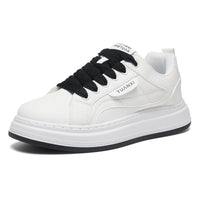 Adult White Platform Sneakers – Casual Thick Sole Shoes for Everyday Wear