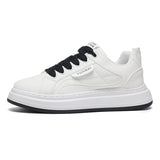 Adult White Platform Sneakers – Casual Thick Sole Shoes for Everyday Wear