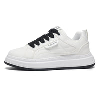 Adult White Platform Sneakers – Casual Thick Sole Shoes for Everyday Wear