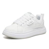Adult White Platform Sneakers – Casual Thick Sole Shoes for Everyday Wear