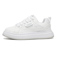 Adult White Platform Sneakers – Casual Thick Sole Shoes for Everyday Wear