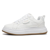 Adult White Platform Sneakers – Casual Thick Sole Shoes for Everyday Wear