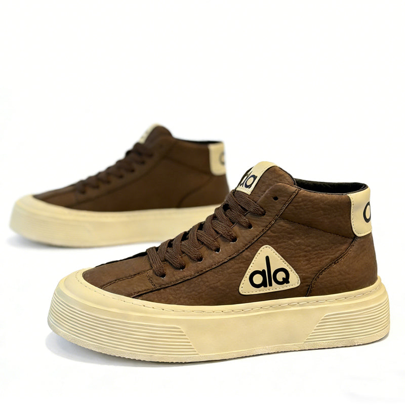Unisex High-Top Platform Sneakers – Retro Street Style Shoes.Retro attitude. Platform comfort. Street ready.