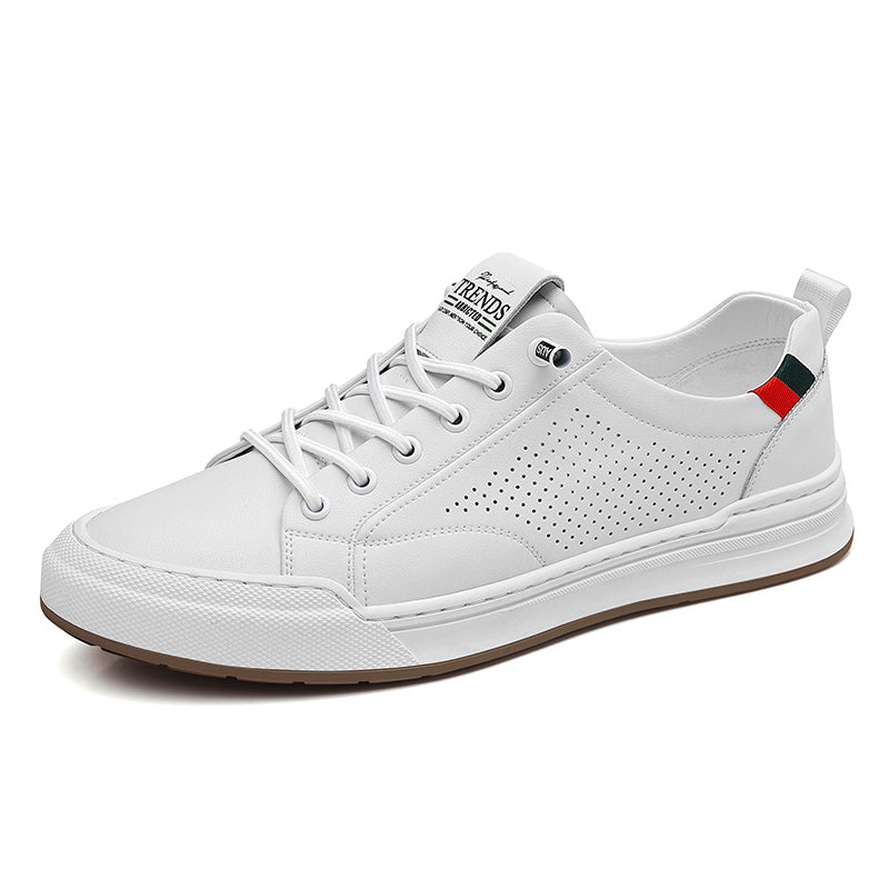 Men’s Casual Perforated Sneakers – Clean Everyday Comfort Shoes