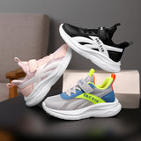 Youth Lightweight Mesh Sneakers with Velcro Strap – Cushioned Sports Shoes for Active Teens