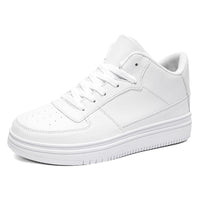 Classic Low-Top Platform Sneakers for Men & Women | Clean White Casual Shoes for Everyday Wear