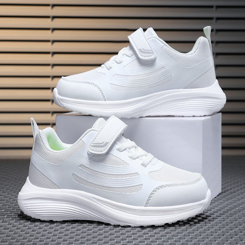 Kids Lightweight Running Shoes with Velcro Strap – Breathable Mesh Sneakers for Boys & Girls, Comfortable Everyday Sports Shoes