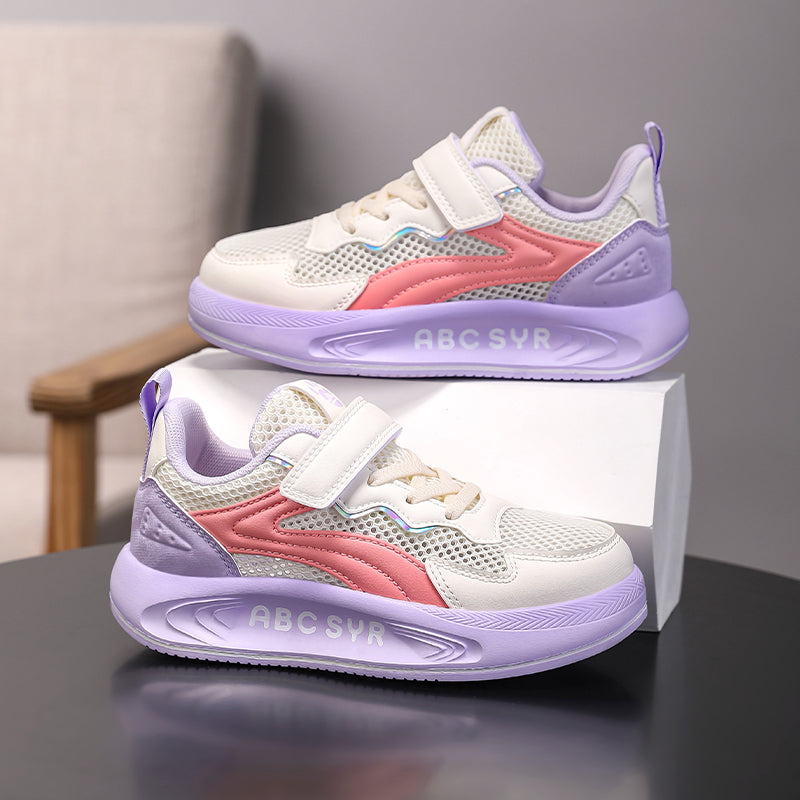 Kids Lightweight Breathable Sneakers with Hook & Loop Strap – Comfortable Running & Everyday Shoes for Boys & Girls