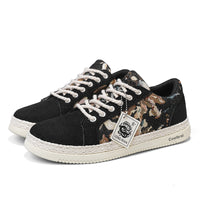 Men’s Casual Canvas Sneakers – Lightweight Breathable Lace-Up Shoes for Daily Wear